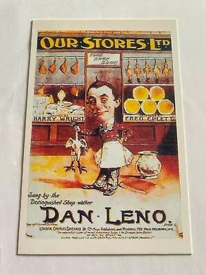 Our Stores LTD Dan Leno & Harry Wright & Fred Eplett Musical Flyer Postcard 1904 • £9.99