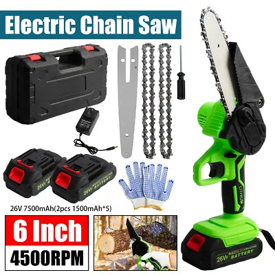 6  Chainsaw Cordless Rechargeable Wood Cutter Saw Chain Saws Electric For Makita • $38.89