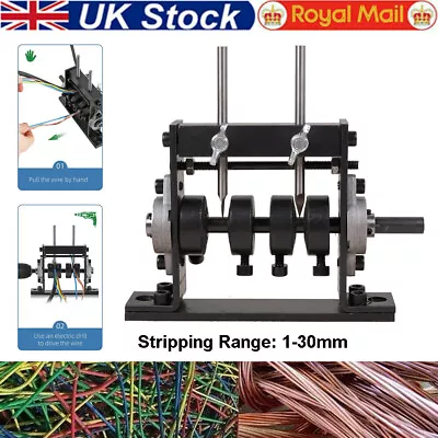 Manual Electric Drill Wire Stripping Machine Scrap Copper Recycle Cable Stripper • £20.90