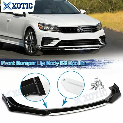 $75.98 • Buy For VW Golf MK5 MK6 MK7 MK7.5 GTI GTD R White Front Bumper Lip Spoiler Splitter