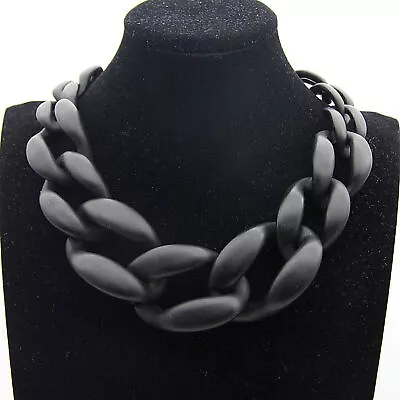 Necklace For Women Vintage Chunky Chain Big Choker Acrylic Resin Fishsheep New • $20.97