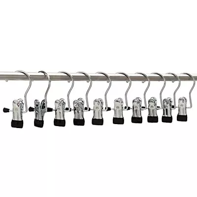 HAIZLUOP Metal Clip Hangers10 Pack Laundry Hooks With Clips Multi Functional S • $14.71