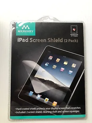 MERKURY INNOVATIONS IPad Screen Shield (2 Pack) 9.7  Display New/Sealed • $5.99