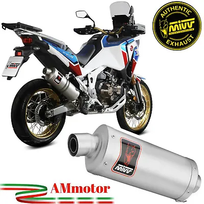 Mivv Honda Africa Twin 1100 2024 Exhaust Motorcycle Slip-On Dakar Steel Approved • $533.77