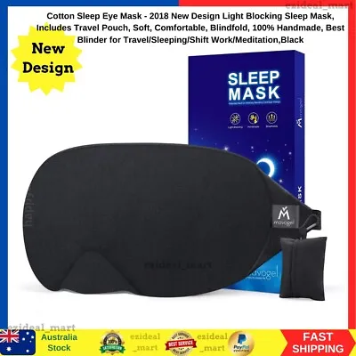 $13.40 • Buy New Sleeping Eye Mask New Design Light Blocking Sleep-Mask-Soft-Comfortable-Blac