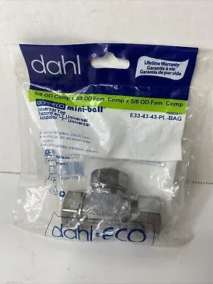 Dahl E33-43-43-PL-BAG 5/8 OD Comp X 5/8 OD Fem Universal Tee • $21.73