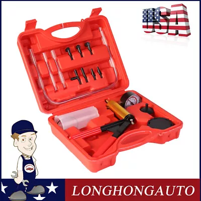 $20.90 • Buy 16Pcs Hand Held Vacuum Pressure Pump Tester Brake Fluid Bleeder Bleeding Tools