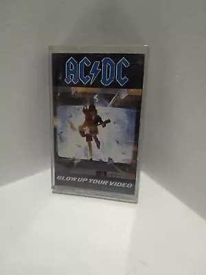 AC/DC Blow Up Your Video Music Cassette Tape TCAPLP 072 Albert Productions 1988 • $23