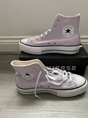 £39.95 • Buy Converse CTAS Lift Hi Womens Amethyst Lilac Trainers - Size UK 7.5 - NEW IN BOX