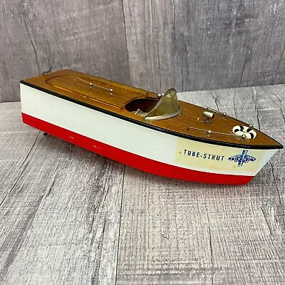 Vintage 1950's Battery Operated NBK Japan Power-Cruiser Wood Toy Boat Excellent • $99.95