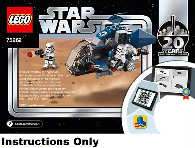 NEW INSTRUCTIONS ONLY LEGO IMPERIAL DROPSHIP 20th 75262 Manual From Set • $13.66