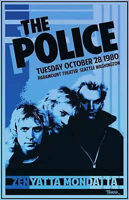 The Police   .  Music A4+ Poster - Poster/canvas Framed Made In England 5****** • £3.49