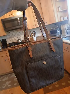 Michael Kors MK Voyager Medium Tote Bag (Brown)  • $50