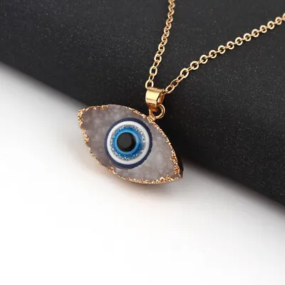 $1.62 • Buy Turkish Evil Eye Pendant Necklace Charm Women Crystal Lucky Choker Jewelry Gift