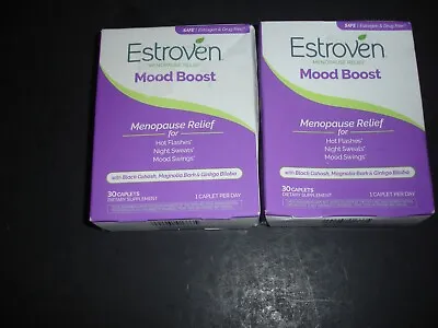 2 Estroven Menopause Relief+mood60 Caps Totalexp 4/24new Sealed • $9.99