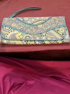 Vera Bradley Lemon Parfait Trifold Wallet Clutch Purse • $8