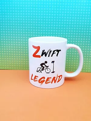 Zwift Legend Mug. Cycling Smart Turbo Trainer Birthday Gift Strava Fun Novelty. • £9.99