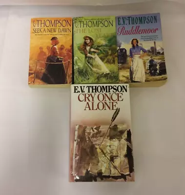 4 Cornish Novels By E. V. Thompson Seek A New Dawn Lost Years Ruddlemoor • £9.99