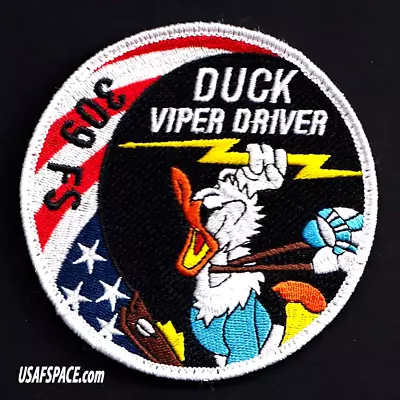 USAF 309th FIGHTER SQ-309 FS- F-16-DUCK VIPER DRIVER-Luke AFB-ORIGINAL VEL PATCH • $11.95