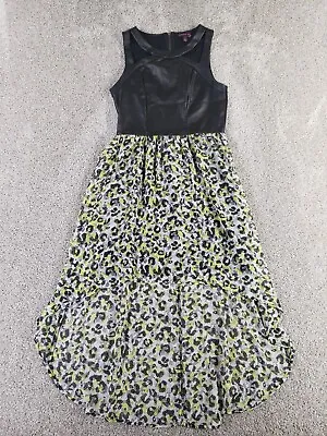 Material Girl Women's Dress Size M Black Gray Animal Print Sleeveless Polyester • $11.99