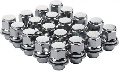 20 OEM Factory Lug Nuts Chrome For Toyota Lexus 12x1.5 Fits Mag Flat Seat Wheel • $23.95