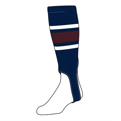 TCK Baseball Stirrups Large PRO (700E 5in) Navy White Maroon • $14.99