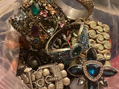 Broken Real Junk Jewelry Lot For Craft - Nothing Wearable - 10 Lbs • $28.99