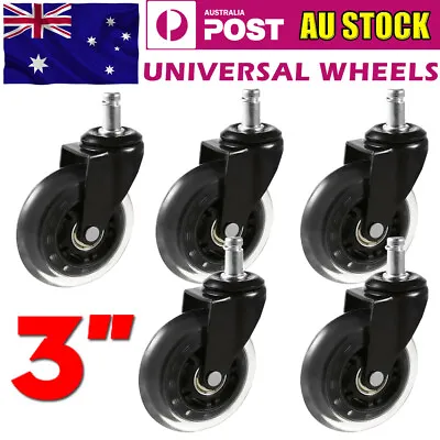 $20.88 • Buy NEW 5pcs Mute Rollerblade Office Desk Chair Wheels Replacement Rolling Caster