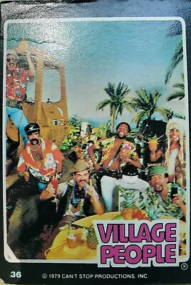 Village People 1979 Trading Cards By Can't Stop Production INC • $5