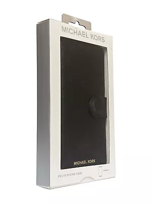 Original Michael Kors Saffiano Folio Case For Samsung Galaxy S8 - Black • $39.99