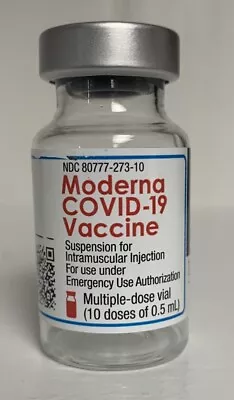Covid 19 Moderna Empty Vial Pandemic Medical~ Collectible Only~ • $25