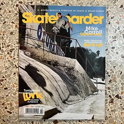 Skateboarder Magazine Volume 17 #6 February 2008 Girl Mike Carroll Rieder Nesser • $7.99