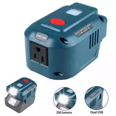 Power Source For Makita 18V Li-ion Battery Inverter Generator With Light  USB  • $34.99