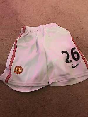 Manchester United #26 2011 Home Football Soccer Shorts Nike Mens L • $29.99