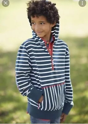 Boys Striped Matilda Jane/Joanna Gaines Patches And Pluck Hoodie - Size 10 • $15