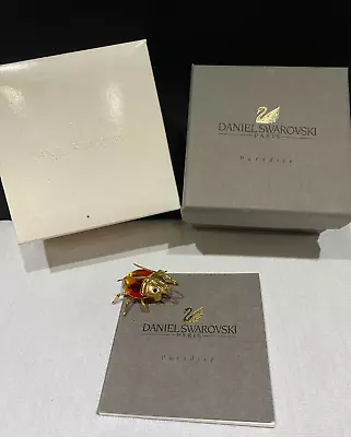 £85 • Buy Swarovski Crystal Paradise Bugs Object – Beetle Amazar Fire-opal Small