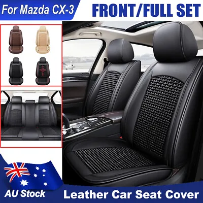 Breathable Leather Auto Car Seat Covers For Mazda CX-3 Full Set/Front Cushions • $95.07