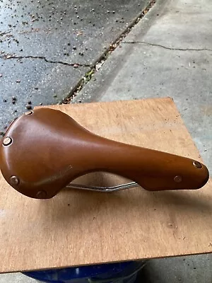 Ideale Brown Swallow Saddle Vintage Made In France Nos Condition • $400