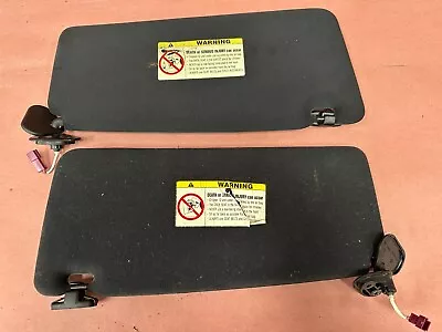 BMW E39 540I 530I Sun Visor Black Pair OEM #03217 • $108.75