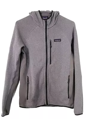 Patagonia Performance Better Sweater Hoodie Men's Small Gray Full Zip 25960 • $69