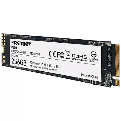 Patriot P300 256 GB 1.3  M.2 PCIe NVMe Internal SSD P300P256GM28 • £25.39