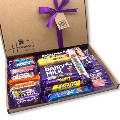 Cadbury Chocolate Bar Gift Box | Personalised Hamper | Christmas Xmas | Birthday • £7.49