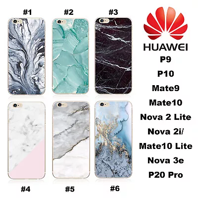 HUAWEI Marble Nova 3e 3i 2i Lite Mate P 30 Pro 20 10 9 Y7 TPU Phone Case Cover • $6.99
