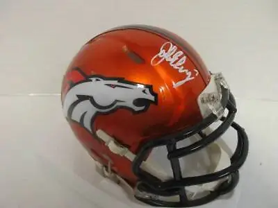 John Elway Of The Denver Broncos Signed Autographed Mini Football Helmet PAAS CO • $276