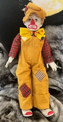 Vintage Heritage Doll Mint 19” Musical Wind Up Clown Doll • $20