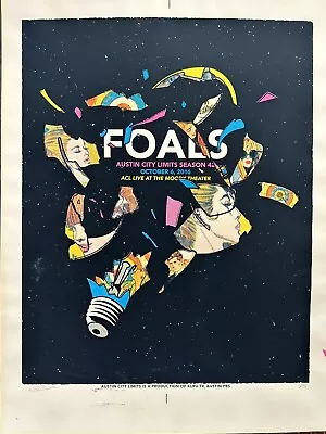 Foals Concert Poster 2016 Andy Vastagh Signed - Austin City Limits • $76.66