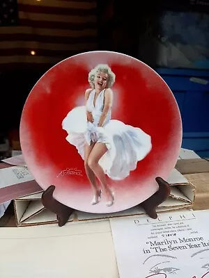 Marilyn Monroe 1990 Seven Year Itch Collector Plate Delphi Chris Notarile #5785A • $11.99