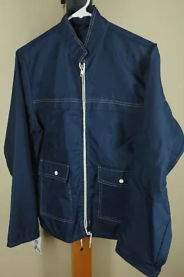 Vintage Sears Men's Navy Nylon 80's Men's S Small - Boy's XL Xlarge Jacket • $19.99