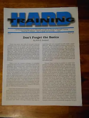 HARD TRAINING #2 Bodybuilding Strongman Muscle Booklet KEN LEISTNER 1997 • $15