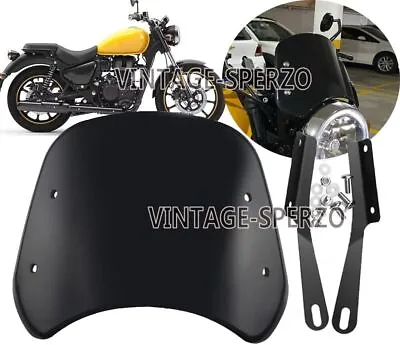 Tinted Fly Screen WindShield Fitt Fits Royal Enfield Hunter/Meteor/Classic 350 • $40.04